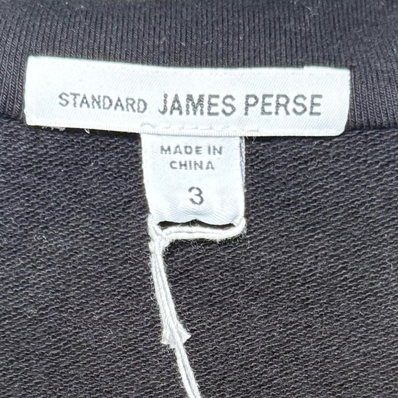 James Perse Black Mock Neck Full Zip Hoodie Size 3 (L) - Picture 6 of 13